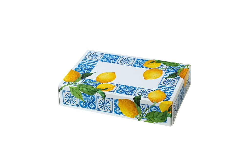 Decora Boîte à dessert Amalfi-Citrons 23 x 16 x 5 cm, carton