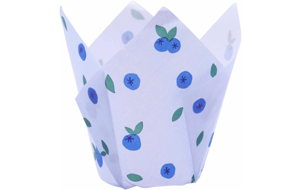 PME Moule à muffins Myrtille Tulipes, 10 cm, 24 pièces