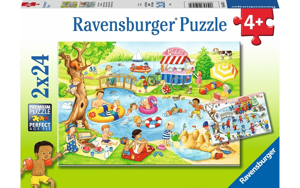 Ravensburger Puzzle Loisirs au bord du lac 2 x 24 pièces