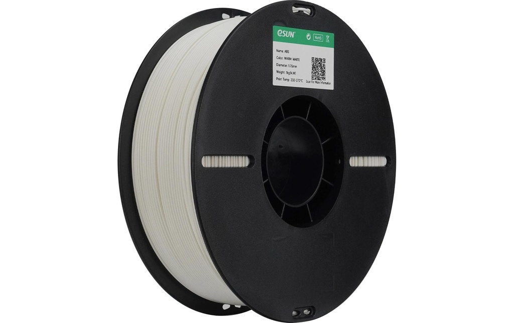 eSun Filament ABS175W, blanc chaud 1.75 mm 1 kg