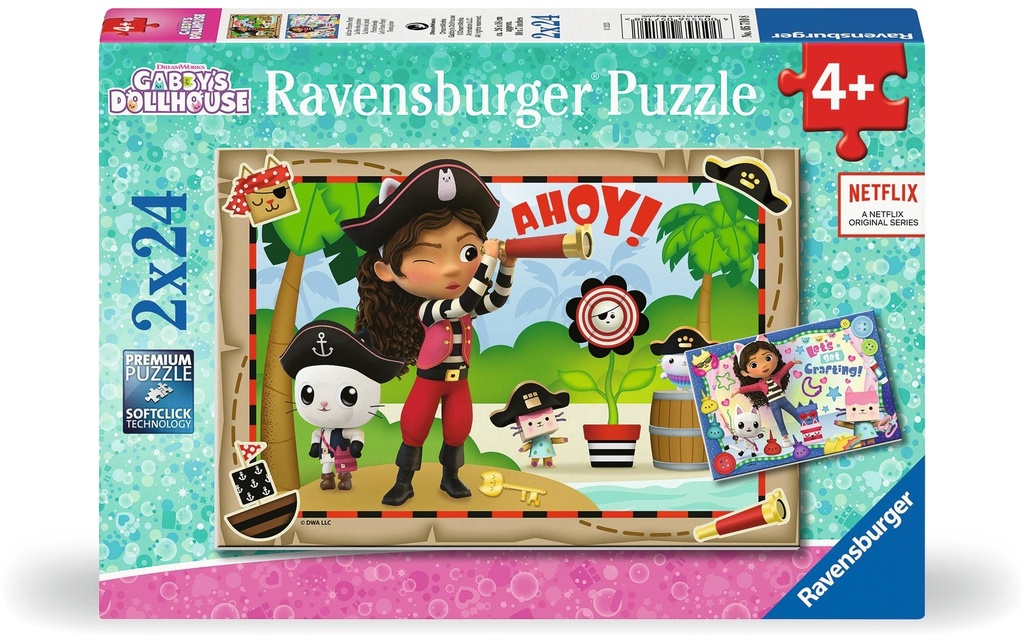 Ravensburger Puzzle La maison de poupée de Gabby 2 x 24 pièces