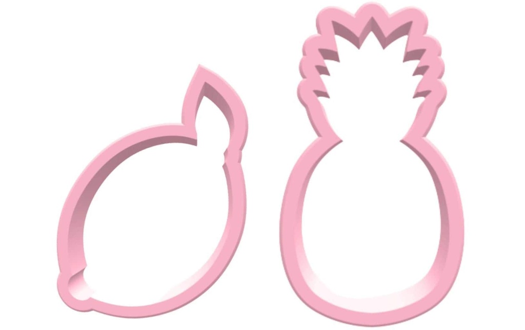 BackshopSchweiz Kits d’emporte-pièces Citron & ananas Rose
