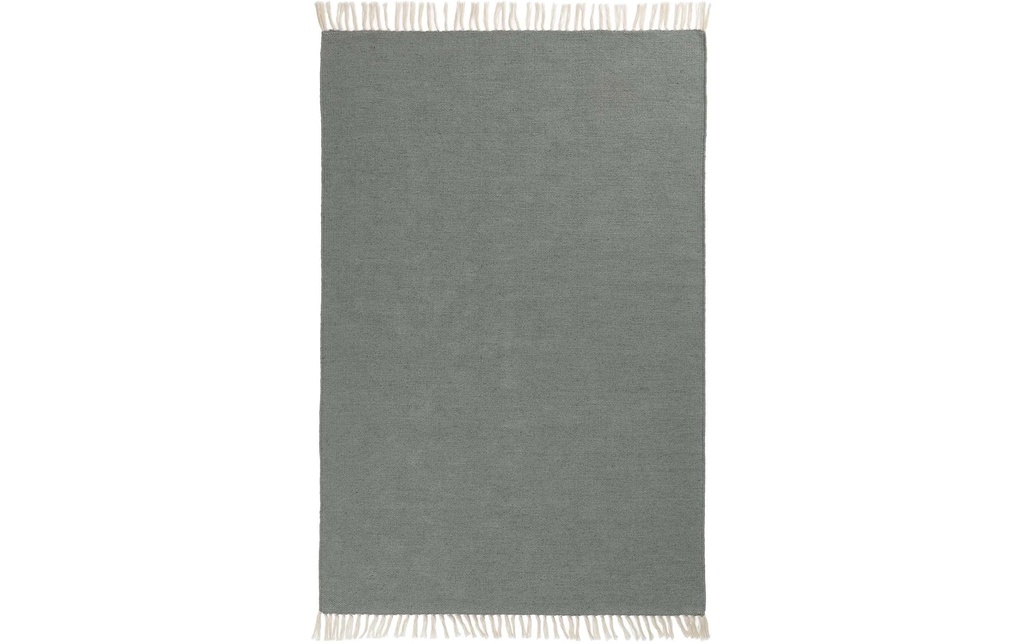 Urbanara Tapis Udaka 90 x 130 cm, Vert-gris