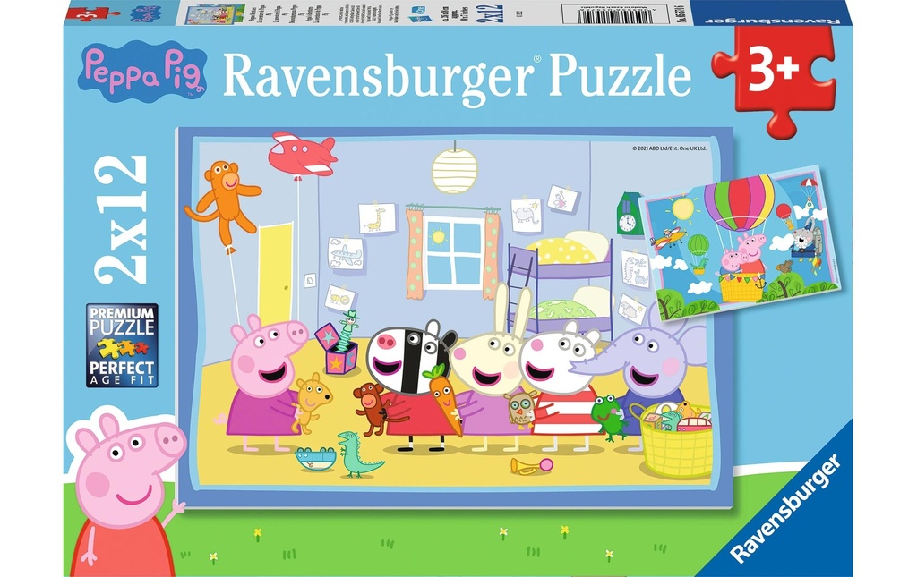 Ravensburger Puzzle Les aventures de Pepa 2 x 12 pièces