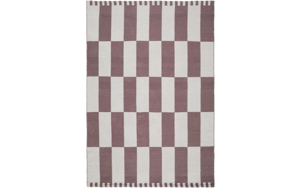 Urbanara Tapis Iniola 140 x 200 cm, Blanc/Taupe
