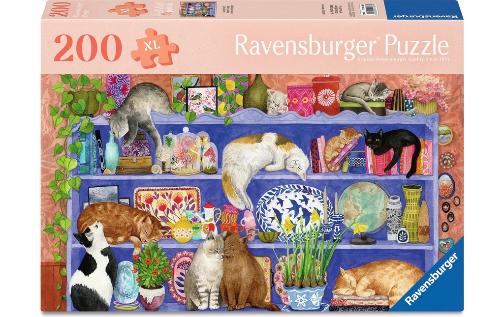 Ravensburger Puzzle Cats on the Shelf 200 pièces XL