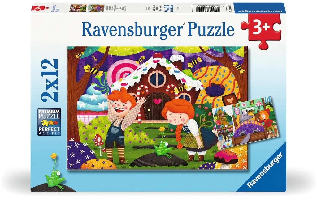 Ravensburger Puzzle Histoires de contes de fées 2 x 12 pièces