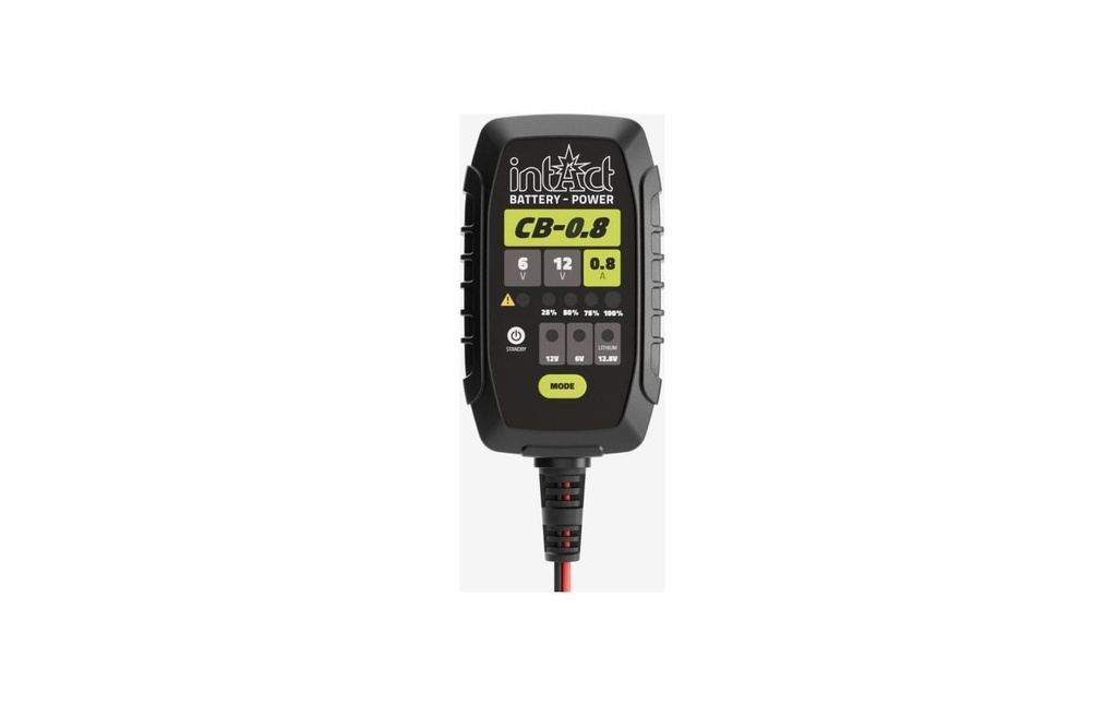 intAct Chargeur de batterie ChargeBox 0.8A 6 V et 12 V