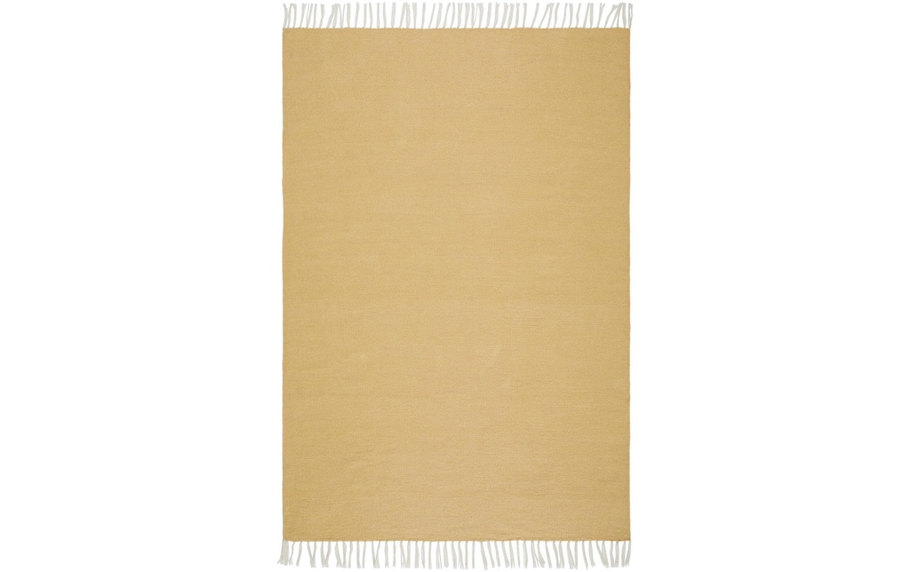 Urbanara Tapis Udaka 140 x 200 cm, Jaune moutarde