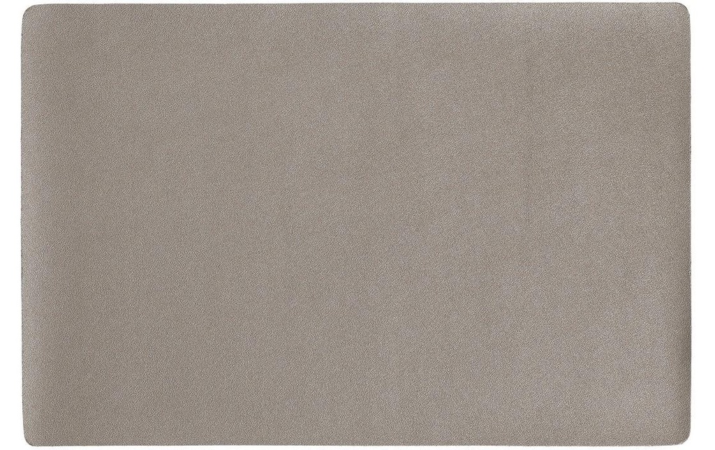 Zeller Present Set de table Cuir synthétique 30 cm x 45 cm, Taupe
