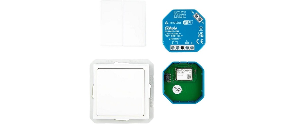 Eltako Set d'actionneurs de commutation EB-RF EnOcean Matter 16A 12-230 V