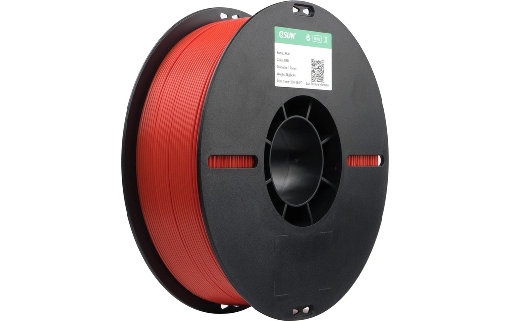 eSun Filament ASA+, rouge 1.75 mm 1 kg