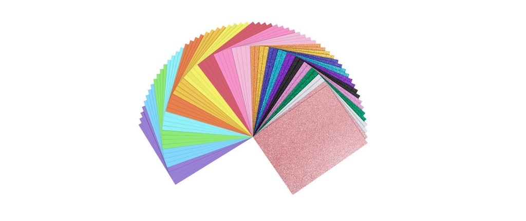 LOKLIK Set de papier cartonné 21.6 x 28 cm, 60 Pièce/s, Multicolore