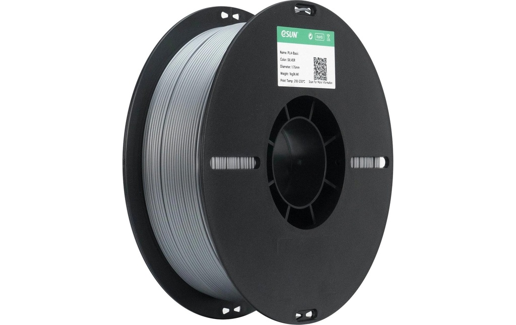 eSun Filament PLA Basic, argent 1.75 mm 1 kg