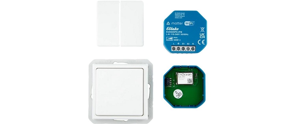 Eltako Set d'actionneurs de variation EB-RF EnOcean, Matter, 0-300 W, 100-230 V