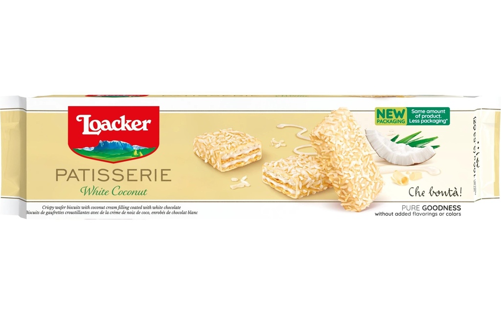 Loacker Petits gâteaux Gran Pasticceria Noix de coco blanche 100 g