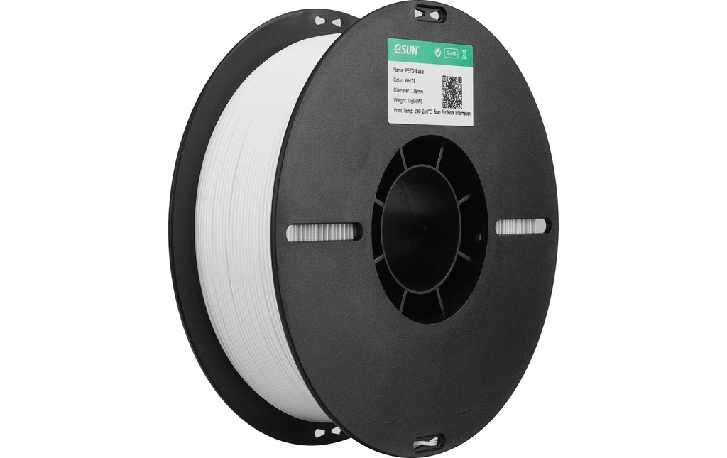 eSun Filament PETG-Basic, blanc 1.75 mm 1 kg