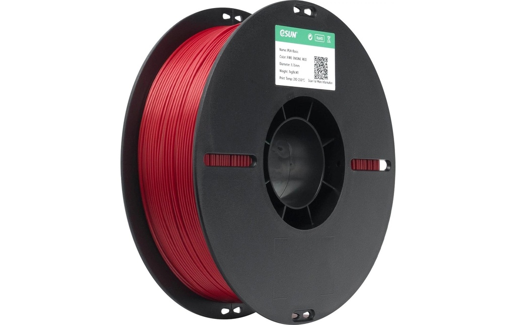 eSun Filament PLA Basic, rouge pompier 1.75 mm 1 kg
