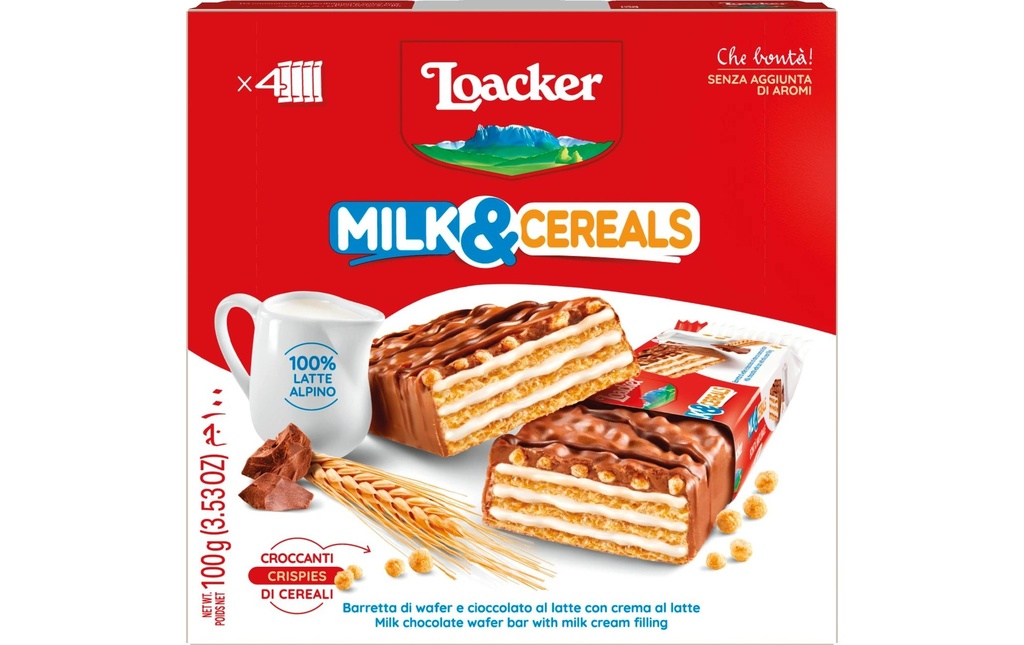 Loacker Barre Lait&Céréales 100 g