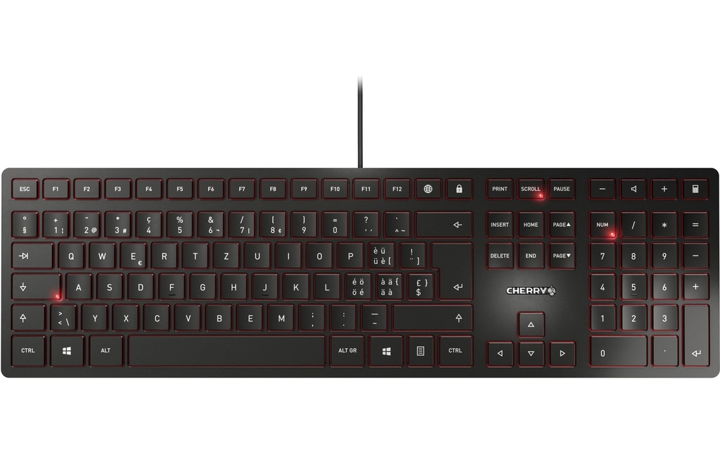 Cherry Clavier KC 6000 Slim CH-Layout Noir