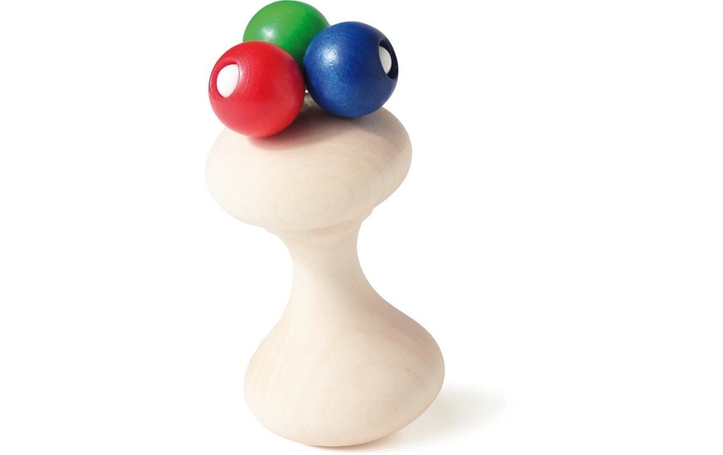 Naef Hochet silencieux Tiki Longueur 10 cm, multicolore