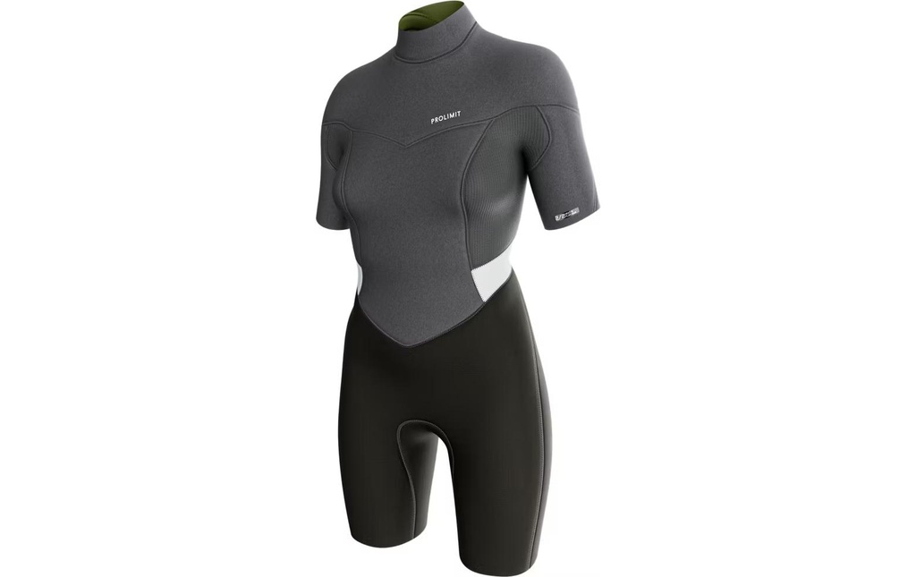 Prolimit Muta Fire Shorty V-zip 2/2 40, Argenté/Gris