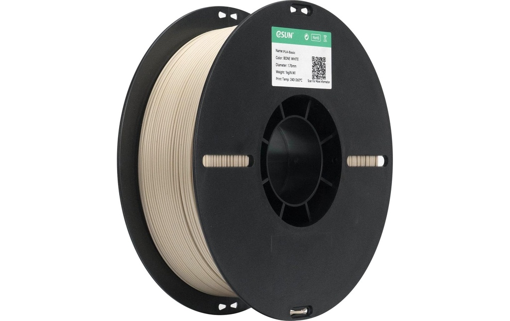 eSun Filament PLA Basic, blanc d'os 1.75 mm 1 kg