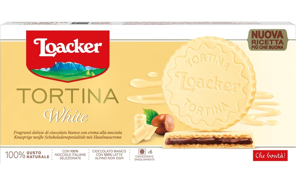 Loacker Petits gâteaux Tortina Blanc 126 g