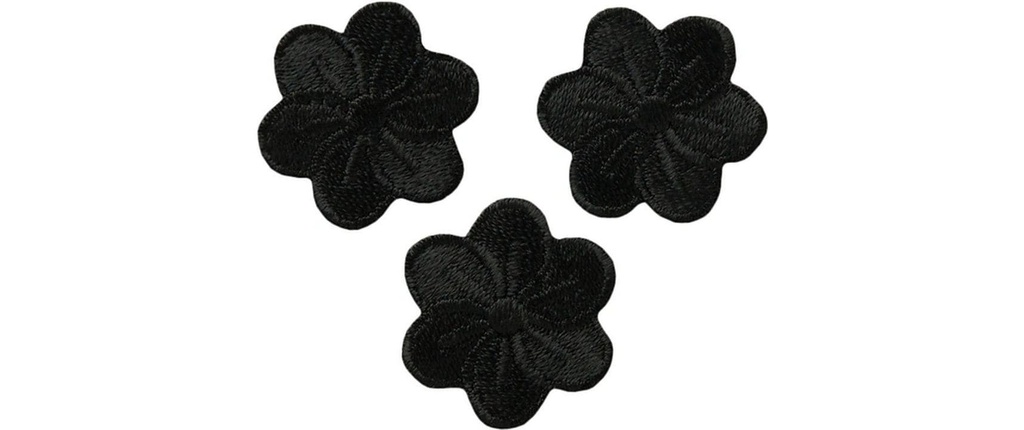 Mono-Quick Raccommodages Fleurs, noir 3p. | Mono-Quick 3 Pièce/s