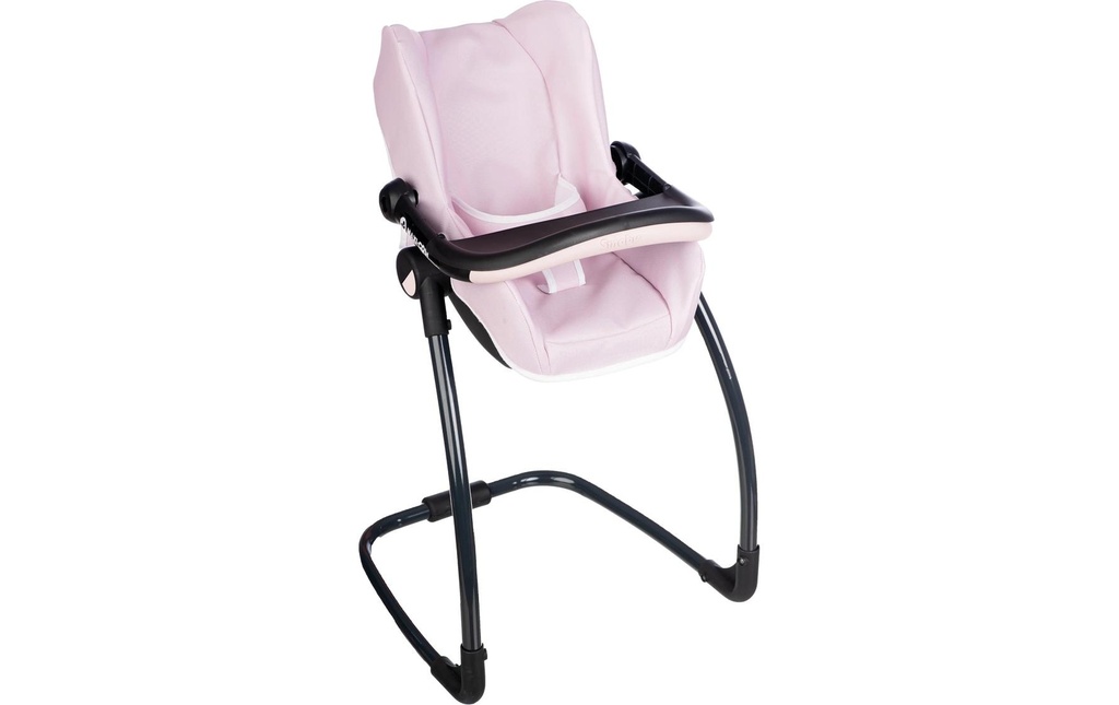 Smoby Chaise haute de poupée Maxi Cosi, Rose pâle