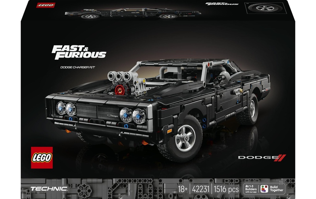 LEGO® Technic Voiture Dodge Charger R/T de Fast and Furious 42231