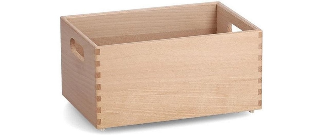 Zeller Present Caisse de rangement Hêtre Brun