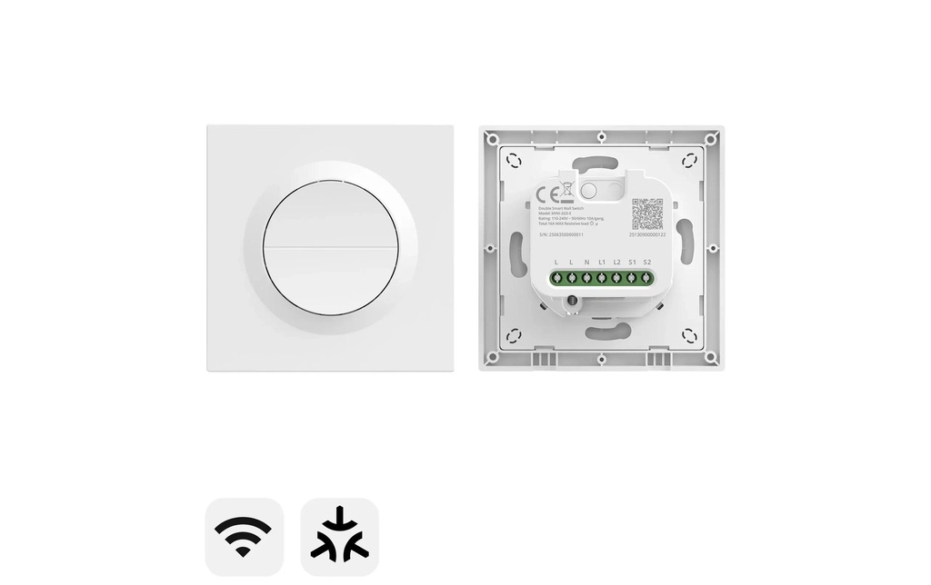 SONOFF MINI-2GS-E Matter 2 canaux blanc
