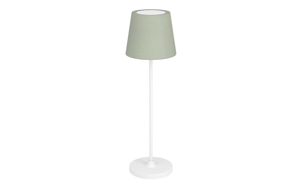 EGLO Leuchten Lampe de bureau Batterie Leonero H:340 LED-CCT Touch Vert/Blanc