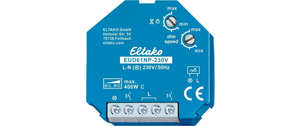 Eltako EUD61NP-230 V Encastré 400 W bleu blanc