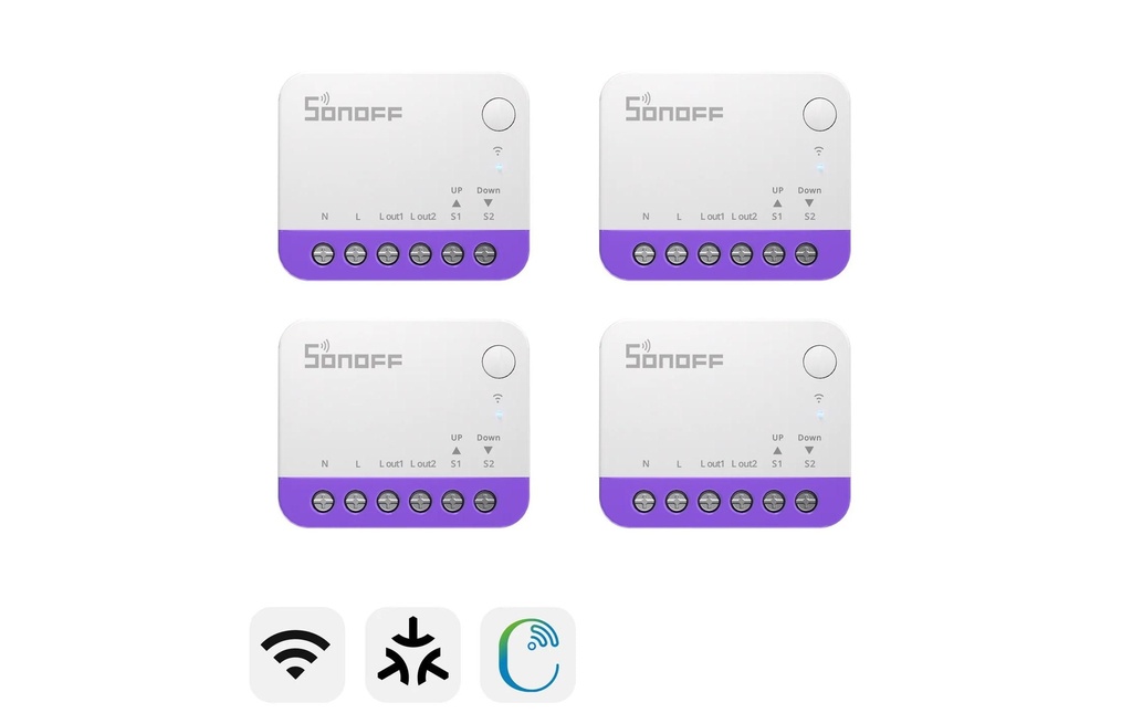 SONOFF MINI-RBS Set de 4 pièces Blanc