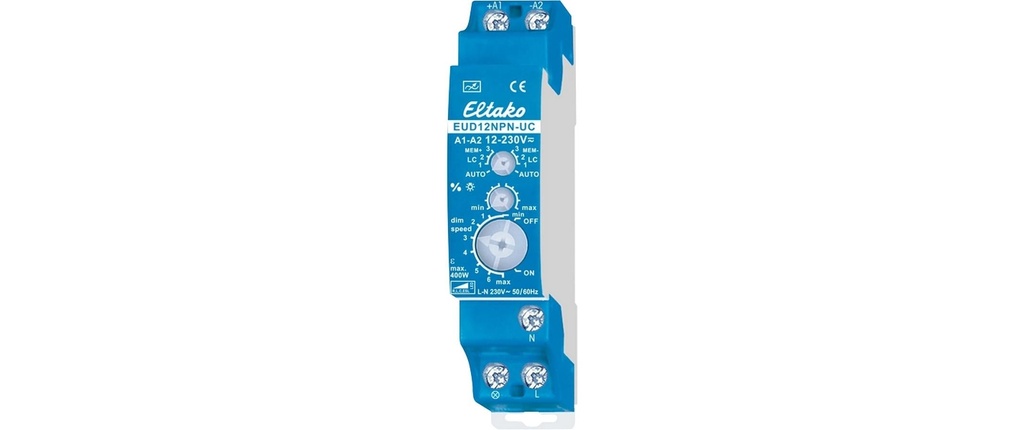 Eltako Télévariateur universel EUD12NPN-UC Bleu Gris