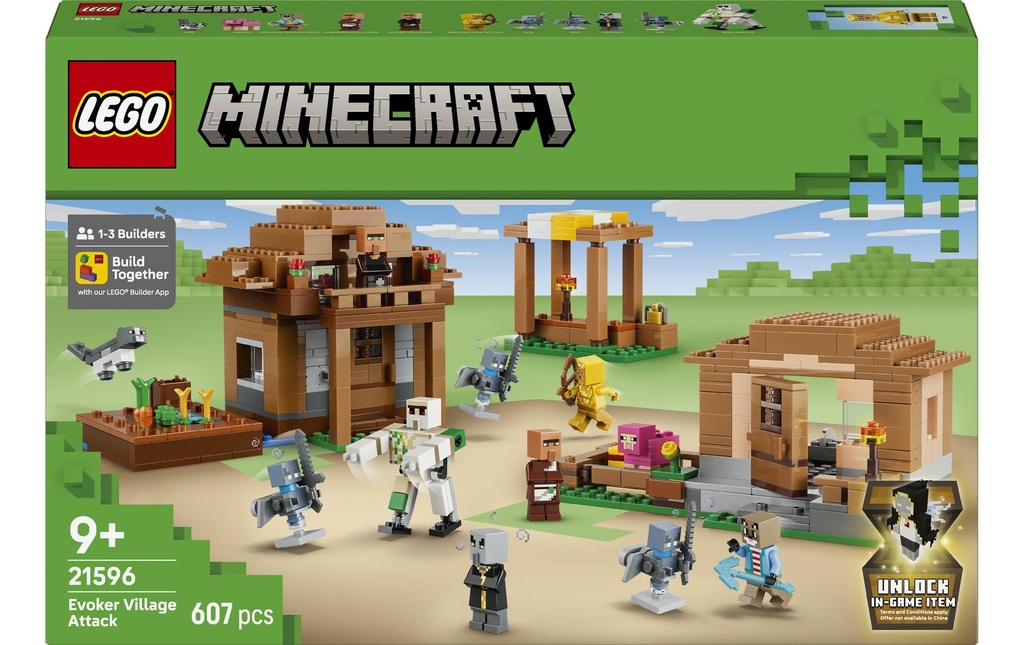 LEGO® Minecraft L'Évocateur à l'attaque du village 21596