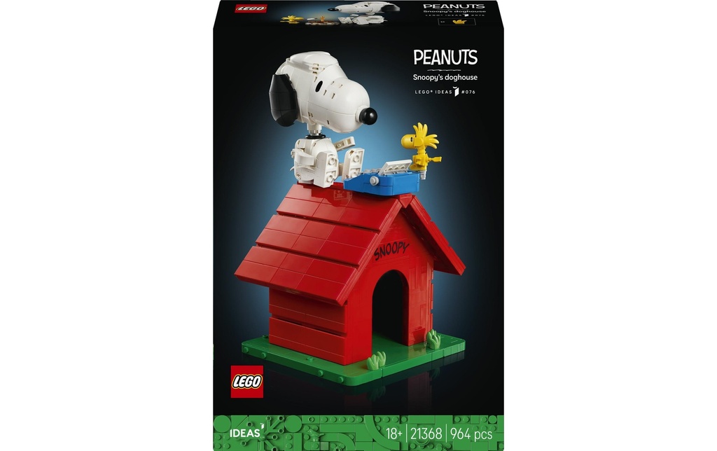 LEGO® Ideas Peanuts: la niche de Snoopy 21368
