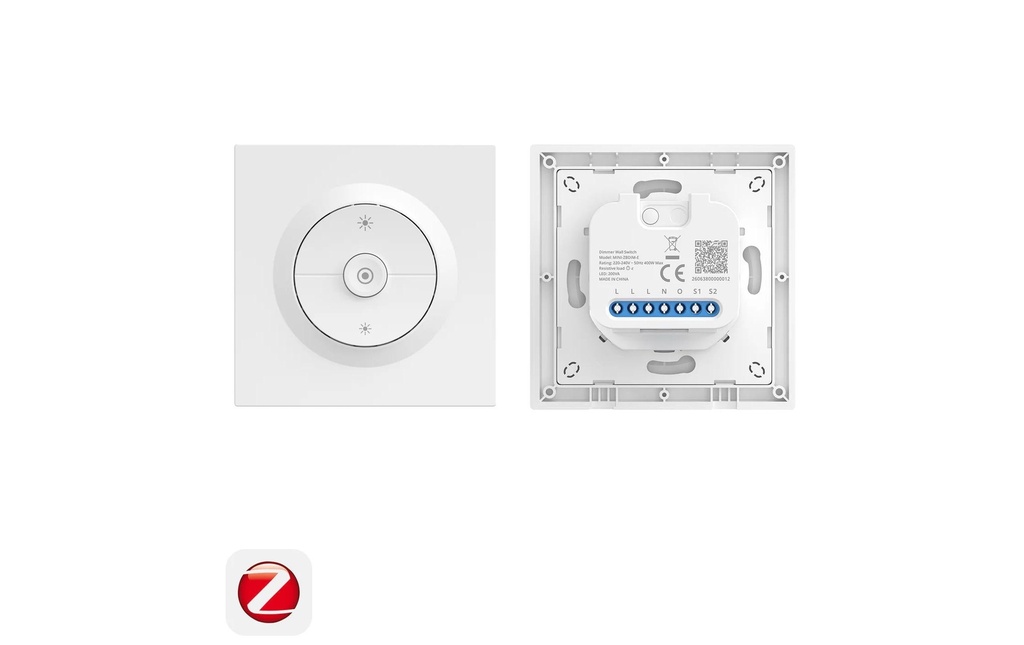 SONOFF MINI-ZBDIM-E Variateur d'éclairage intelligent ZigBee encastré plastique blanc