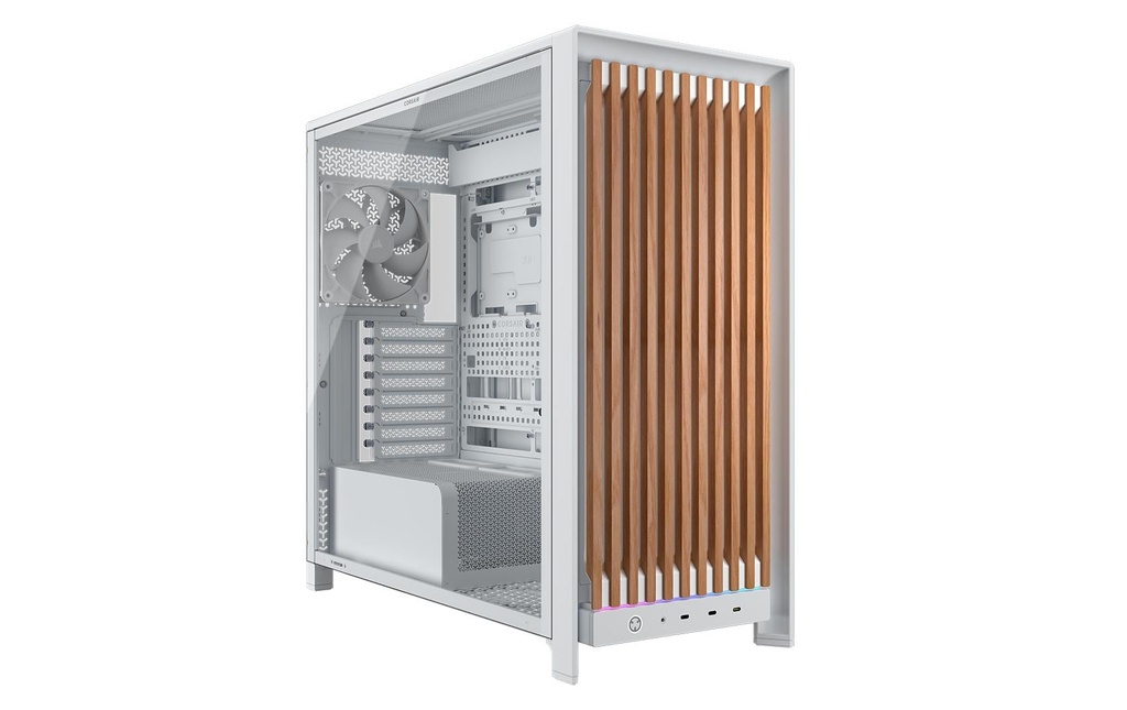 Corsair FRAME 5000D WOOD RS Boîtier Miditower Blanc