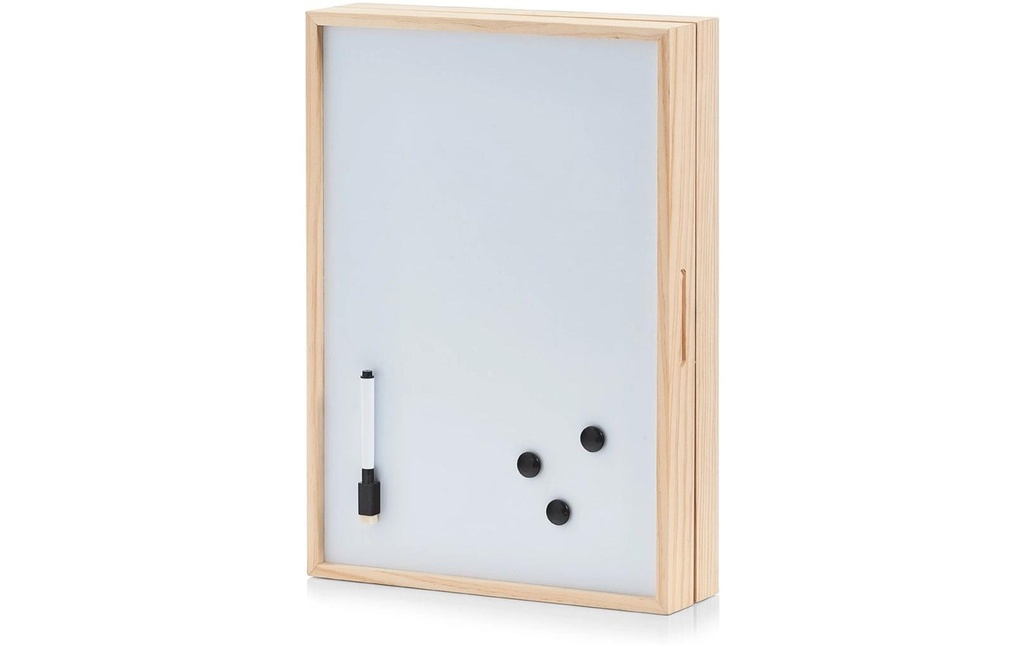 Zeller Present Armoire à clés Memobord Brun/Blanc