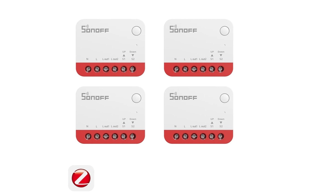SONOFF MINI-ZBRBS Interrupteur pour volets roulants 4-Pack