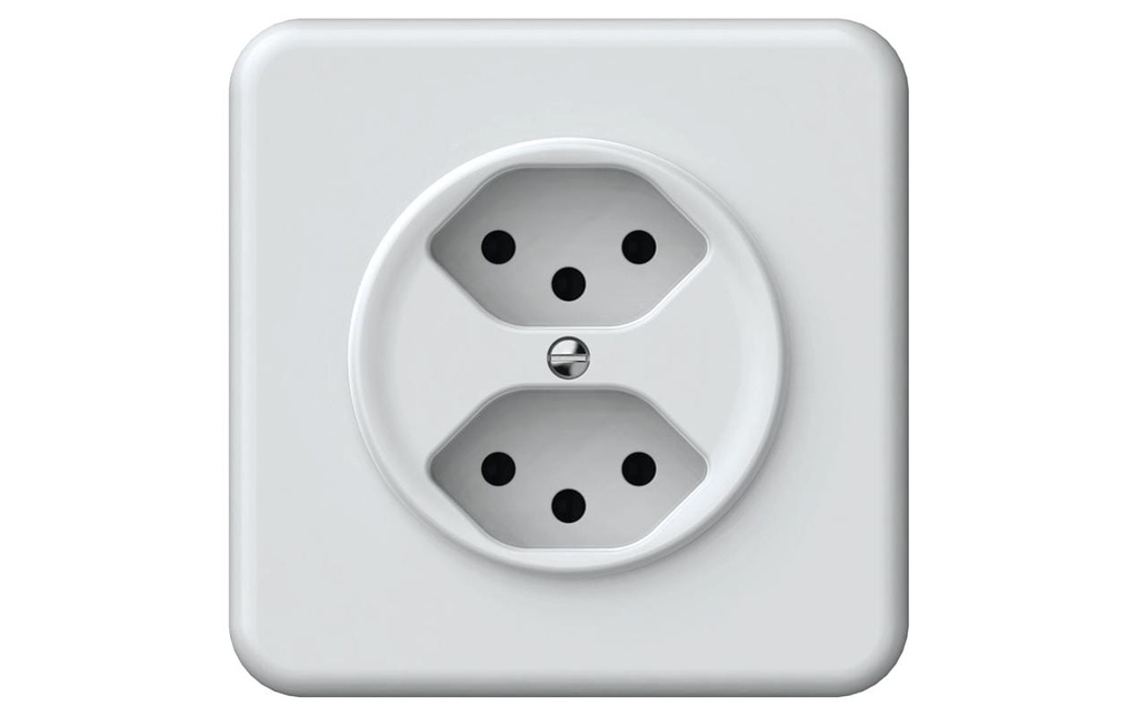 Hager Prise de courant Prise encastrée ORIGIN 2xT13 QuickConnect ws