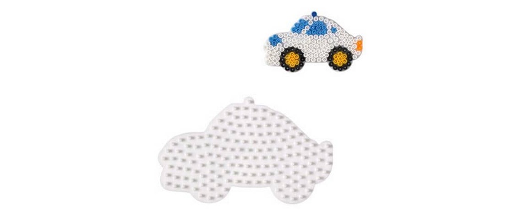 Hama Plaques pour perles à repasser Midi-Auto Blanc