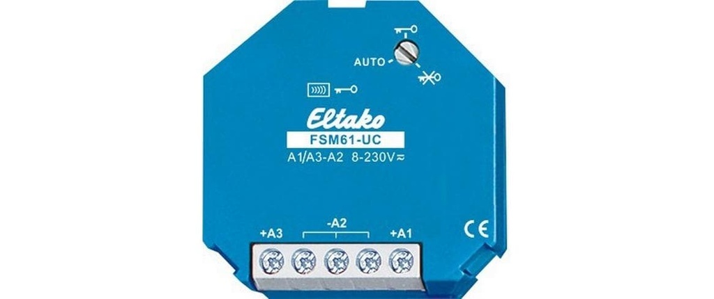 Eltako FSM61-UC Module d'émission radio double encastré bleu
