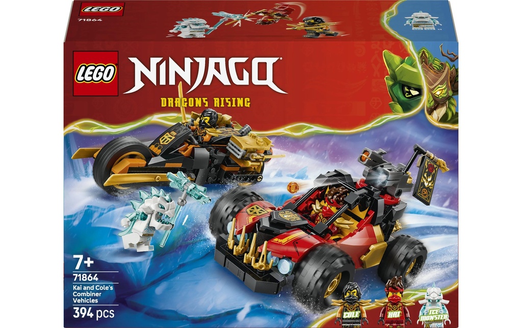 LEGO® Ninjago Véhicules combinables de Kai et Cole 71864