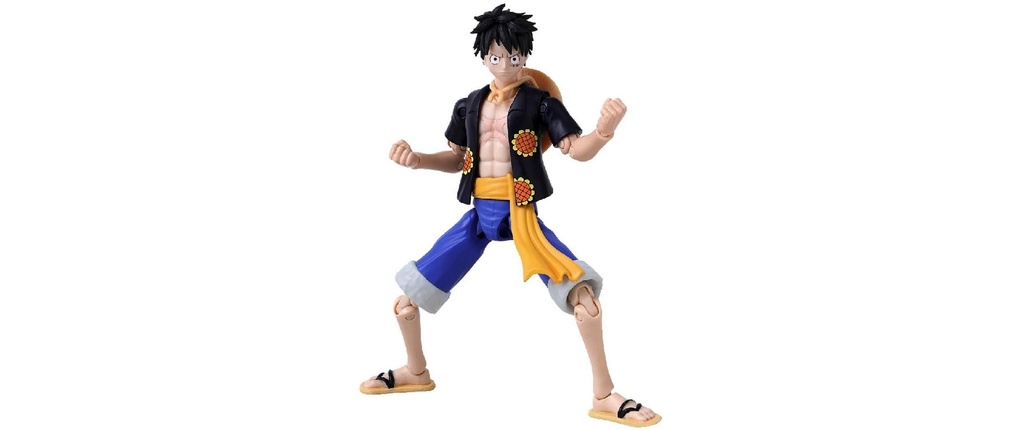BANDAI Monkey D. Luffy rose habillé Plastique multicolore 17 cm