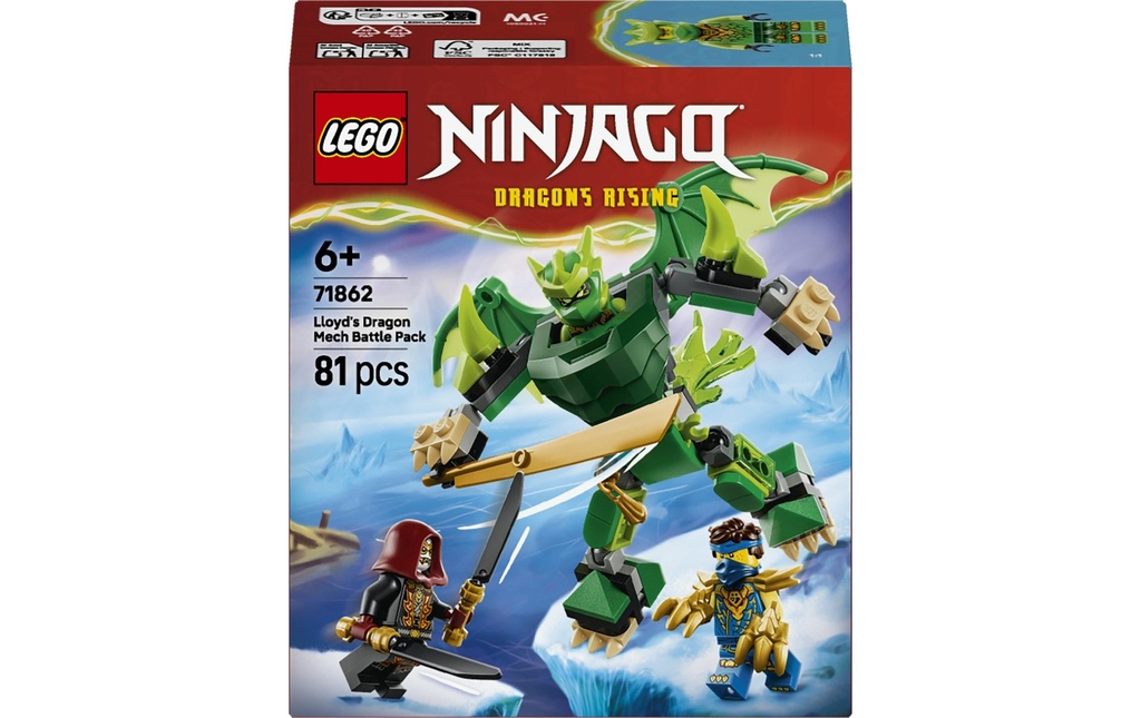 LEGO® Ninjago Pack de combat: le robot dragon de Lloyd 71862