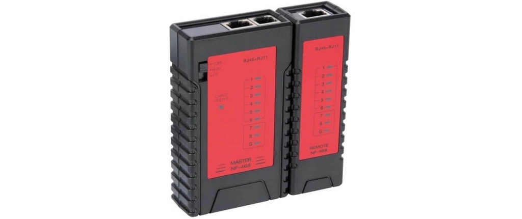 Velleman VTLAN6 pour RJ45, RJ12, RJ11, RJ10, noir